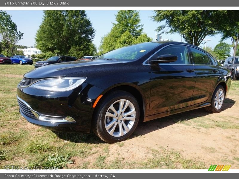 Black / Black 2016 Chrysler 200 LX