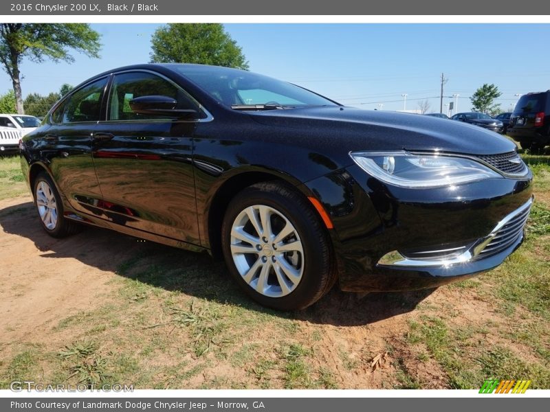 Black / Black 2016 Chrysler 200 LX