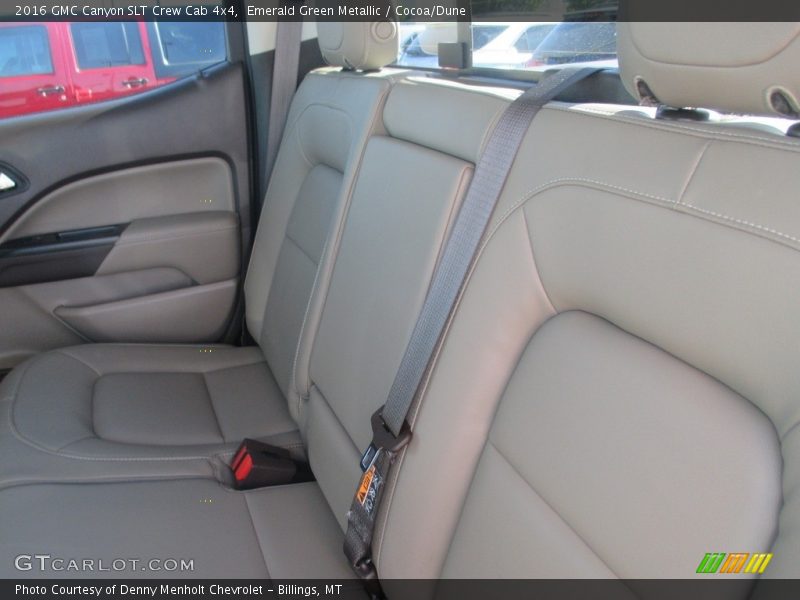 Emerald Green Metallic / Cocoa/Dune 2016 GMC Canyon SLT Crew Cab 4x4