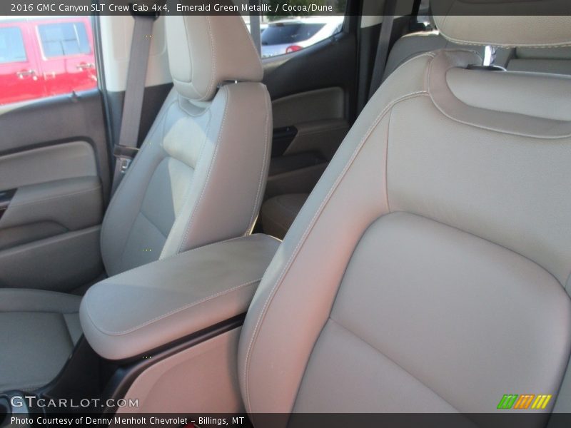 Emerald Green Metallic / Cocoa/Dune 2016 GMC Canyon SLT Crew Cab 4x4