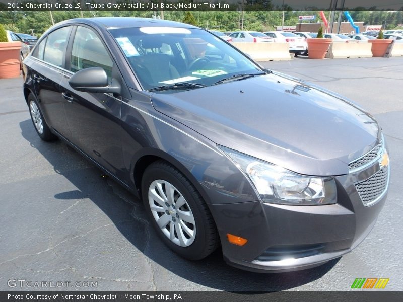 Taupe Gray Metallic / Jet Black/Medium Titanium 2011 Chevrolet Cruze LS