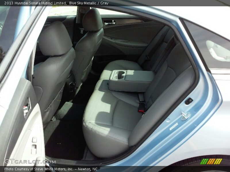 Blue Sky Metallic / Gray 2013 Hyundai Sonata Hybrid Limited