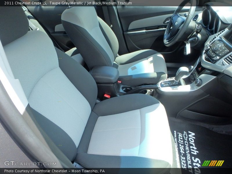 Taupe Gray Metallic / Jet Black/Medium Titanium 2011 Chevrolet Cruze LS