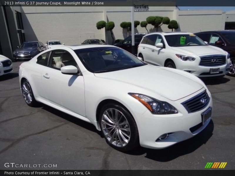Moonlight White / Stone 2013 Infiniti G 37 Journey Coupe