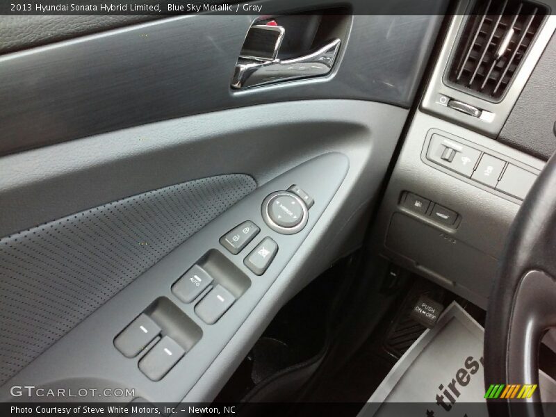 Blue Sky Metallic / Gray 2013 Hyundai Sonata Hybrid Limited
