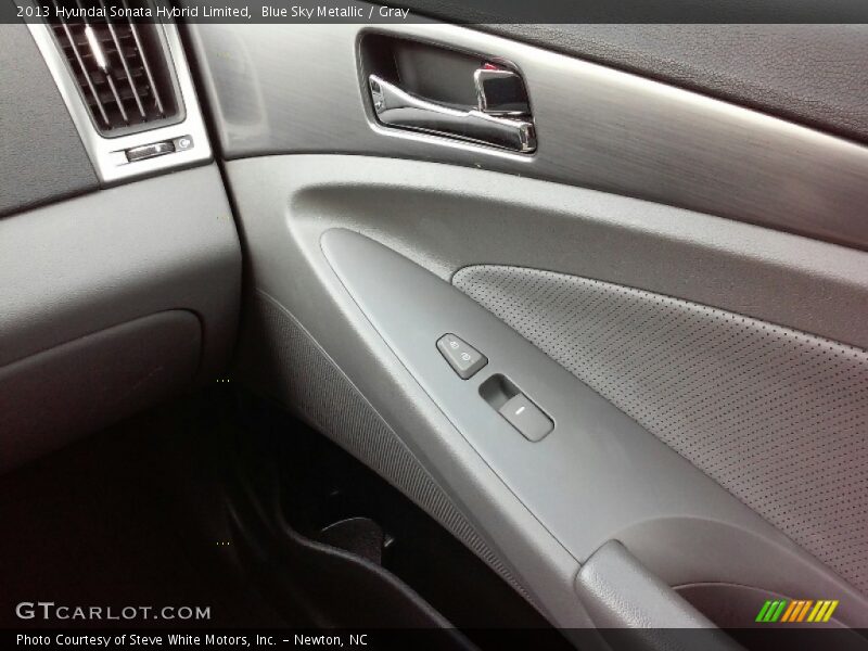 Blue Sky Metallic / Gray 2013 Hyundai Sonata Hybrid Limited