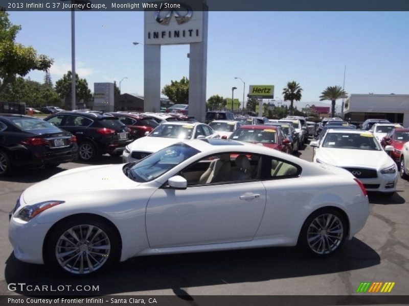 Moonlight White / Stone 2013 Infiniti G 37 Journey Coupe