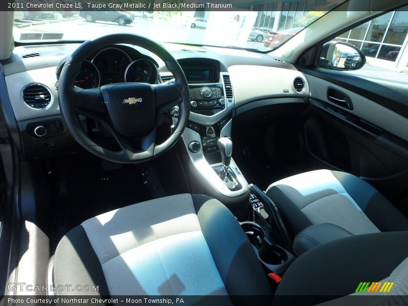 Taupe Gray Metallic / Jet Black/Medium Titanium 2011 Chevrolet Cruze LS