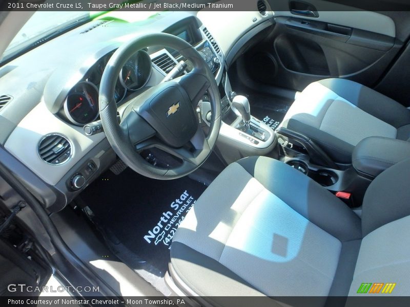 Taupe Gray Metallic / Jet Black/Medium Titanium 2011 Chevrolet Cruze LS