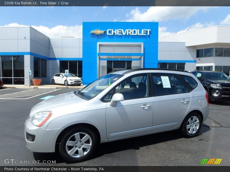 Fine Silver / Gray 2008 Kia Rondo LX