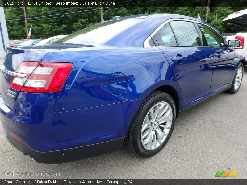 Deep Impact Blue Metallic / Dune 2015 Ford Taurus Limited