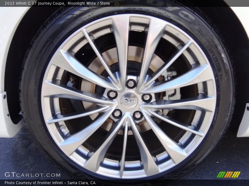 Moonlight White / Stone 2013 Infiniti G 37 Journey Coupe