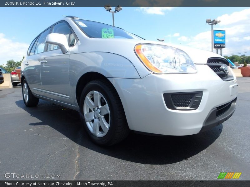 Fine Silver / Gray 2008 Kia Rondo LX