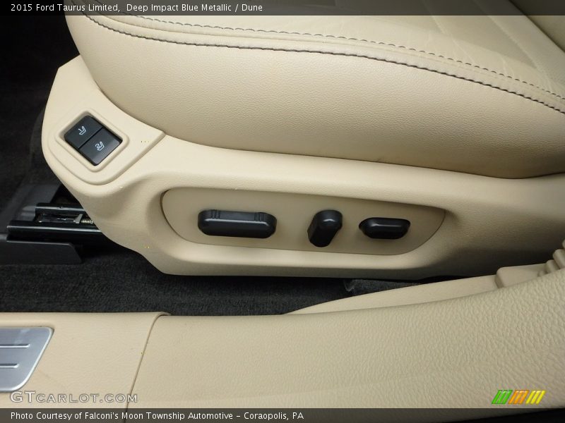 Deep Impact Blue Metallic / Dune 2015 Ford Taurus Limited