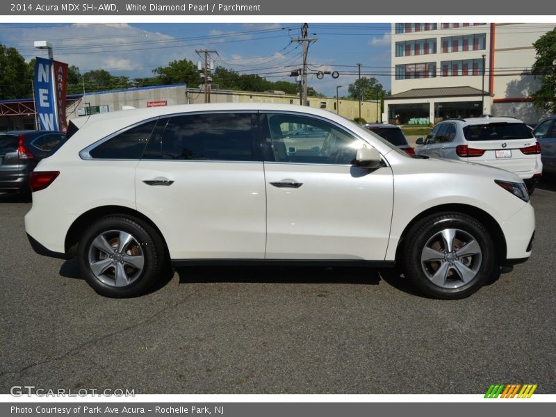 White Diamond Pearl / Parchment 2014 Acura MDX SH-AWD