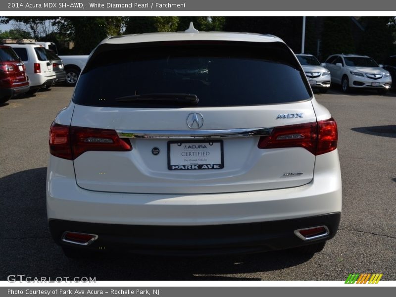 White Diamond Pearl / Parchment 2014 Acura MDX SH-AWD