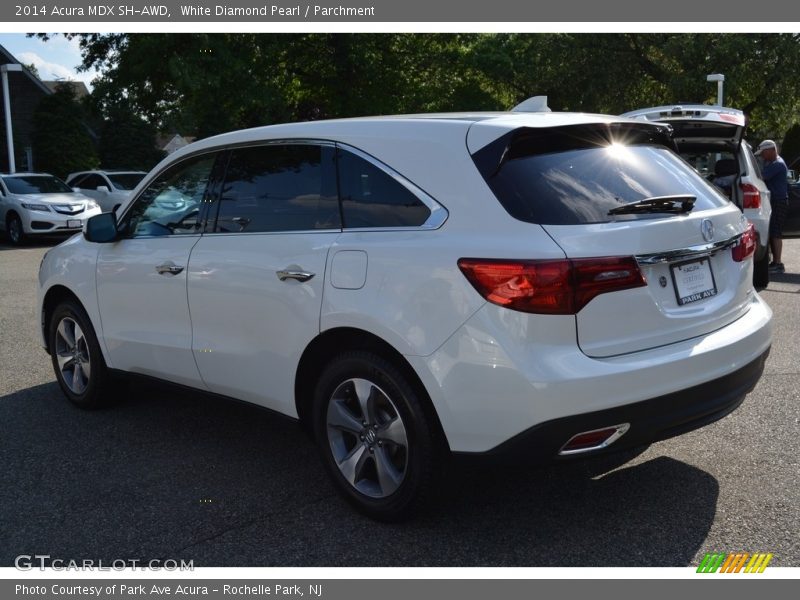 White Diamond Pearl / Parchment 2014 Acura MDX SH-AWD