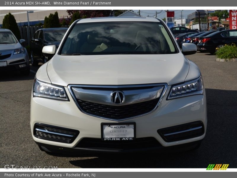White Diamond Pearl / Parchment 2014 Acura MDX SH-AWD