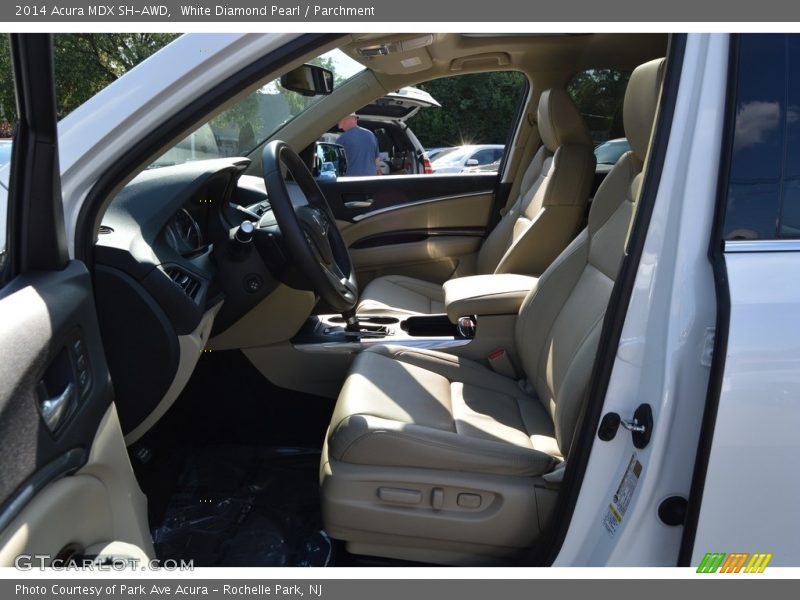 White Diamond Pearl / Parchment 2014 Acura MDX SH-AWD