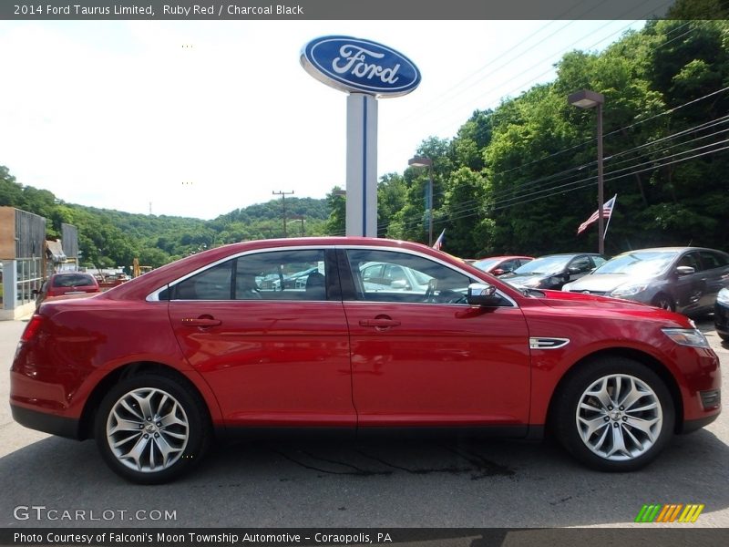 Ruby Red / Charcoal Black 2014 Ford Taurus Limited