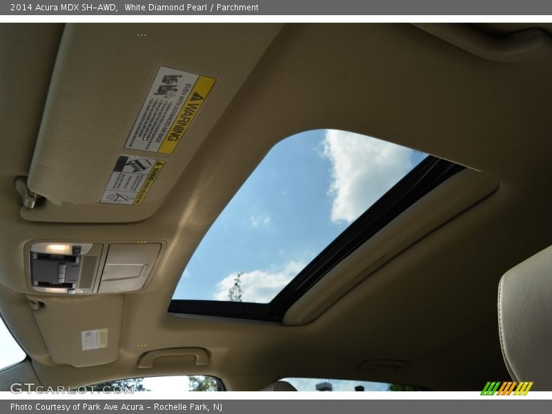 White Diamond Pearl / Parchment 2014 Acura MDX SH-AWD