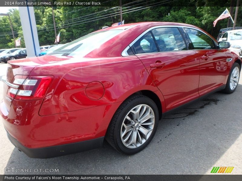 Ruby Red / Charcoal Black 2014 Ford Taurus Limited