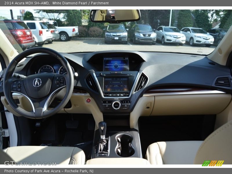 White Diamond Pearl / Parchment 2014 Acura MDX SH-AWD