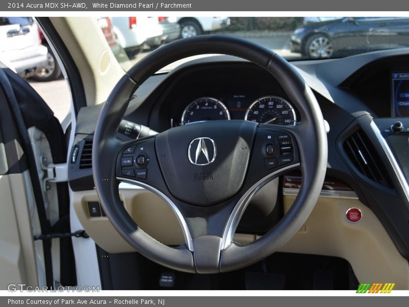 White Diamond Pearl / Parchment 2014 Acura MDX SH-AWD