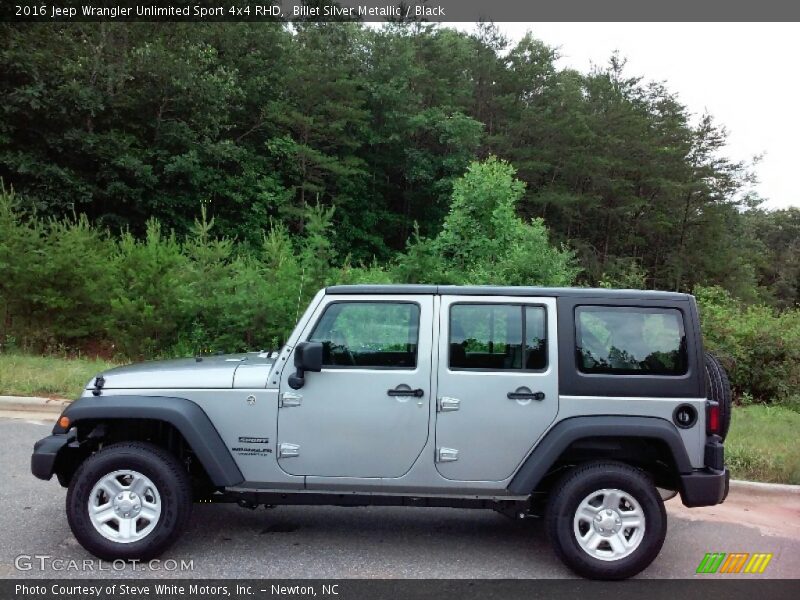 Billet Silver Metallic / Black 2016 Jeep Wrangler Unlimited Sport 4x4 RHD
