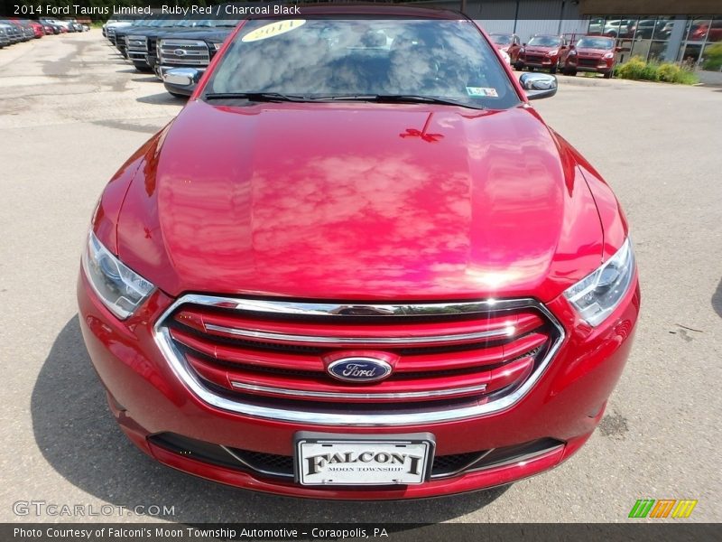 Ruby Red / Charcoal Black 2014 Ford Taurus Limited