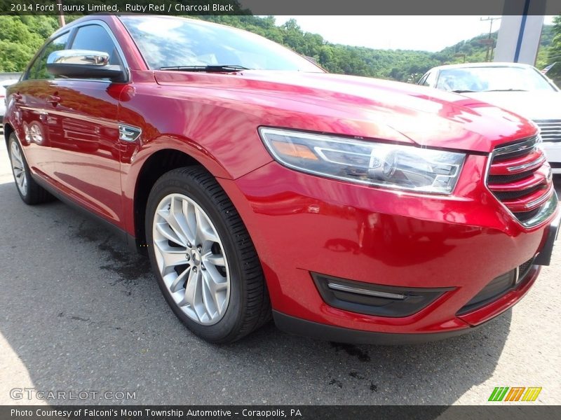 Ruby Red / Charcoal Black 2014 Ford Taurus Limited