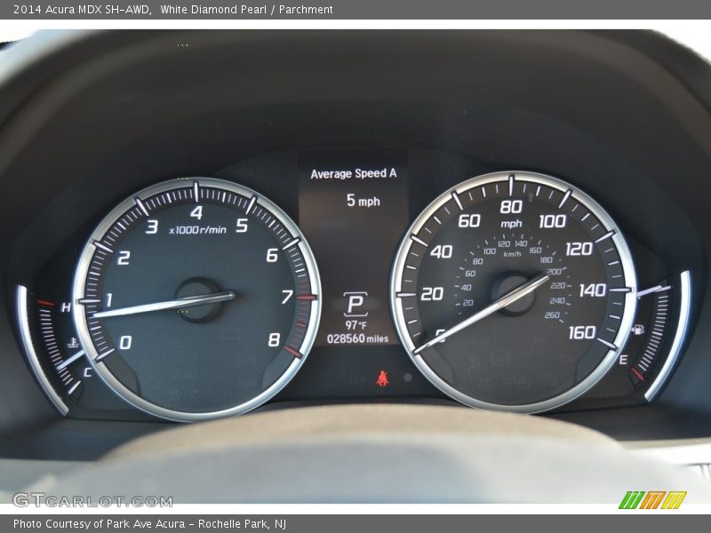 White Diamond Pearl / Parchment 2014 Acura MDX SH-AWD