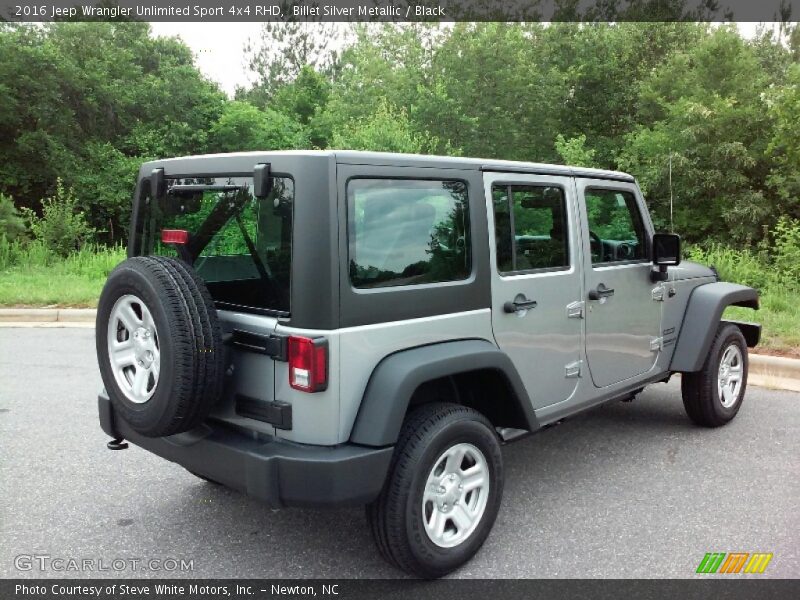 Billet Silver Metallic / Black 2016 Jeep Wrangler Unlimited Sport 4x4 RHD