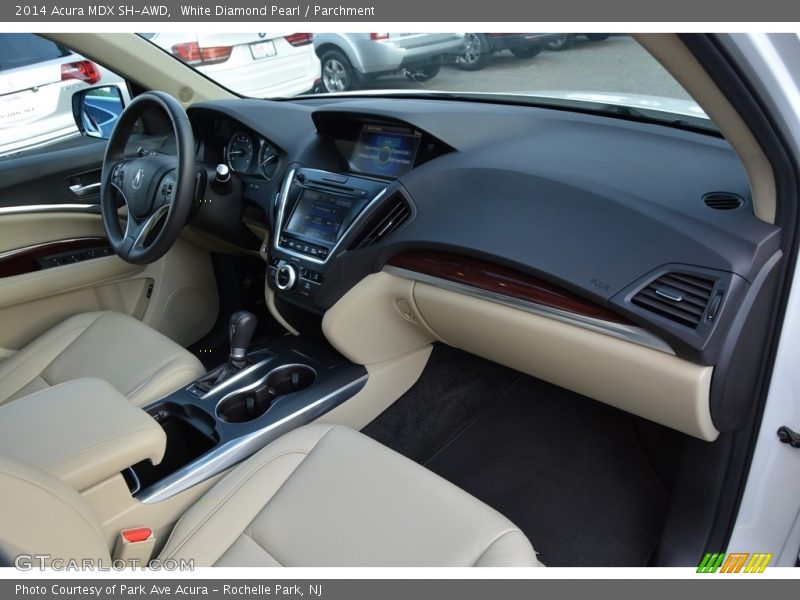 White Diamond Pearl / Parchment 2014 Acura MDX SH-AWD