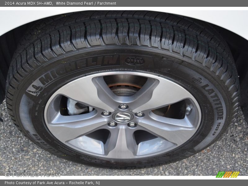 White Diamond Pearl / Parchment 2014 Acura MDX SH-AWD