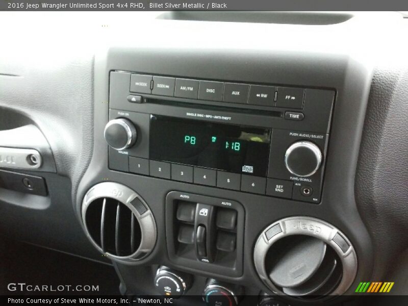 Billet Silver Metallic / Black 2016 Jeep Wrangler Unlimited Sport 4x4 RHD