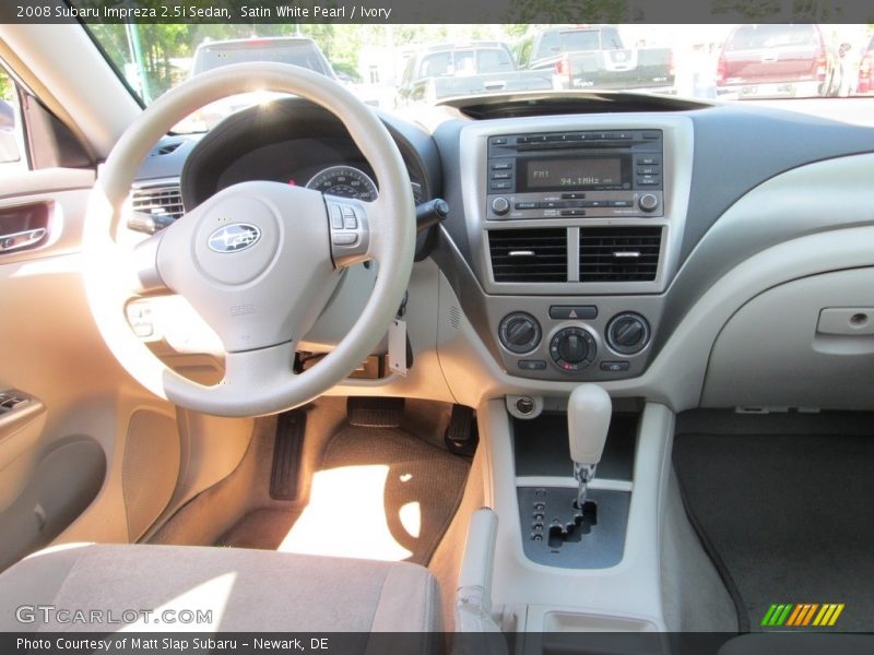 Satin White Pearl / Ivory 2008 Subaru Impreza 2.5i Sedan