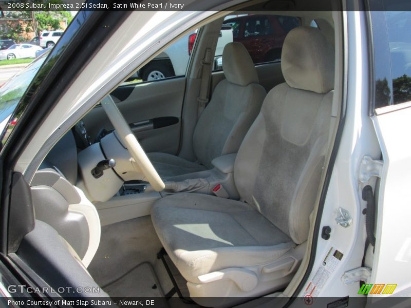 Satin White Pearl / Ivory 2008 Subaru Impreza 2.5i Sedan