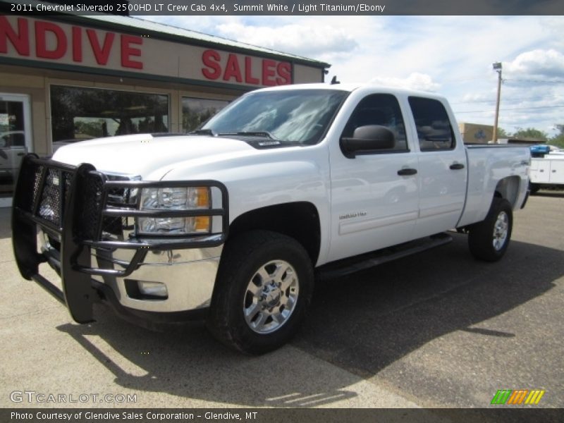 Summit White / Light Titanium/Ebony 2011 Chevrolet Silverado 2500HD LT Crew Cab 4x4