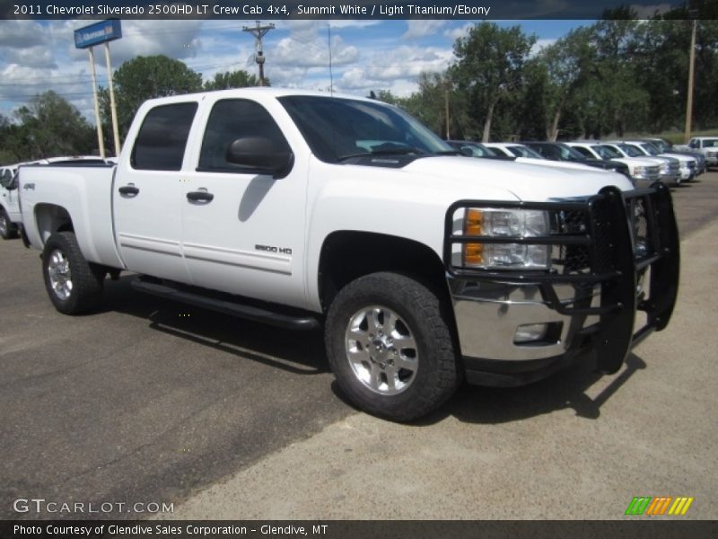 Summit White / Light Titanium/Ebony 2011 Chevrolet Silverado 2500HD LT Crew Cab 4x4