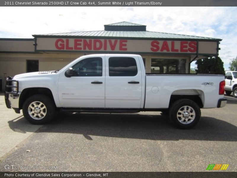 Summit White / Light Titanium/Ebony 2011 Chevrolet Silverado 2500HD LT Crew Cab 4x4