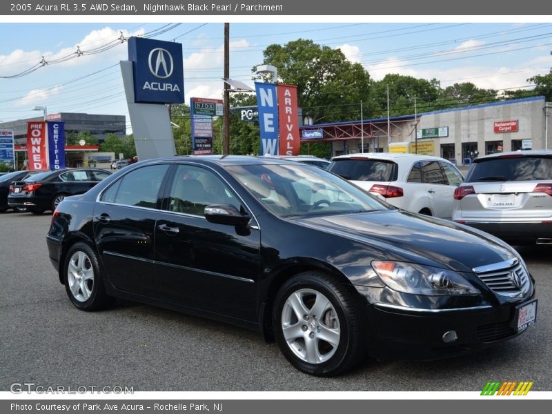 Nighthawk Black Pearl / Parchment 2005 Acura RL 3.5 AWD Sedan
