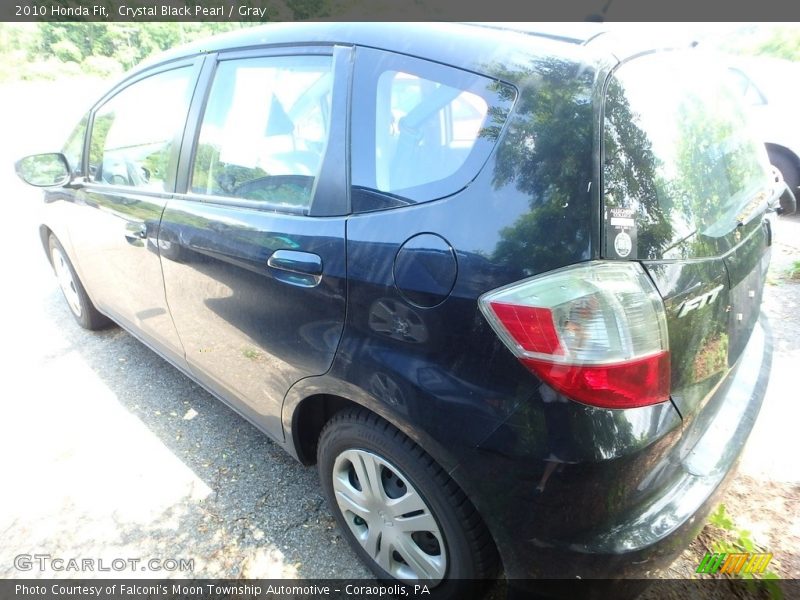 Crystal Black Pearl / Gray 2010 Honda Fit