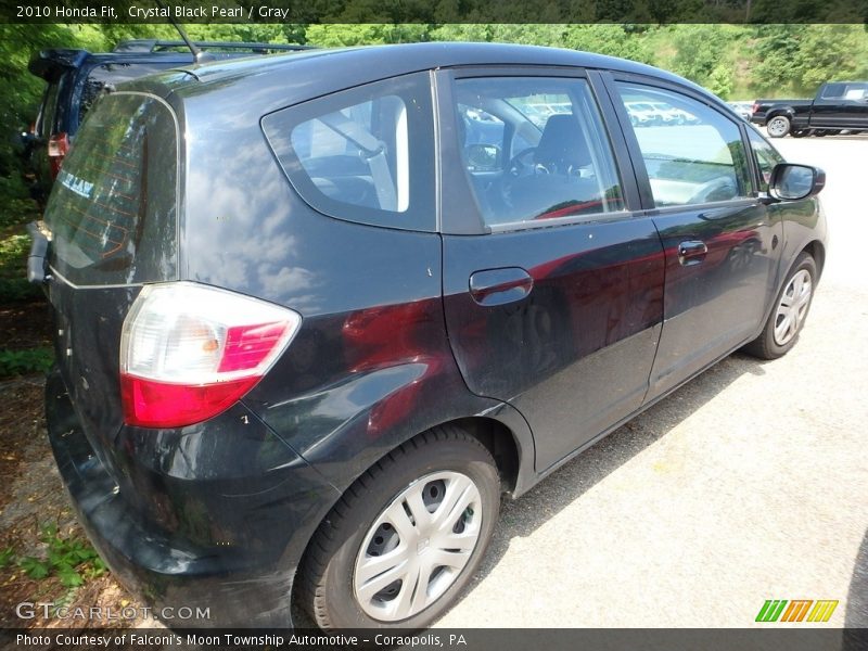 Crystal Black Pearl / Gray 2010 Honda Fit