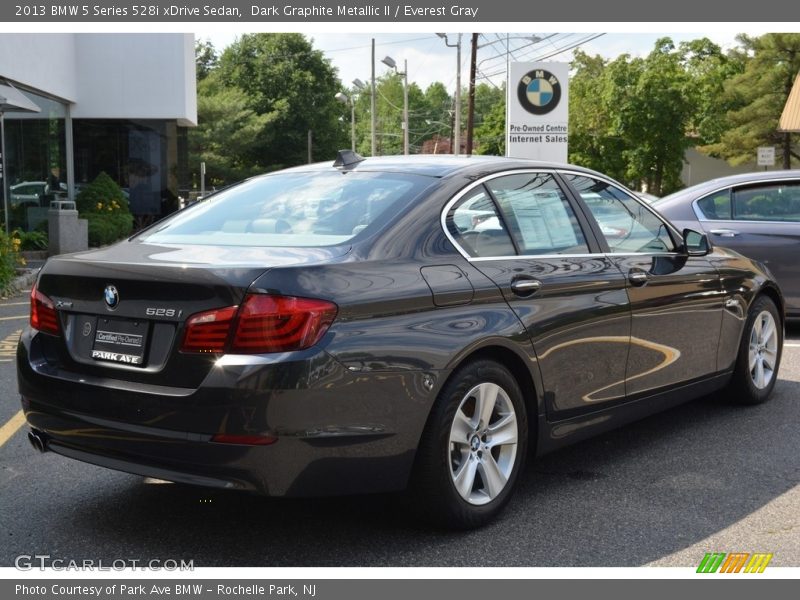 Dark Graphite Metallic II / Everest Gray 2013 BMW 5 Series 528i xDrive Sedan