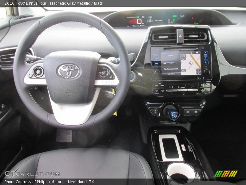 Magnetic Gray Metallic / Black 2016 Toyota Prius Four