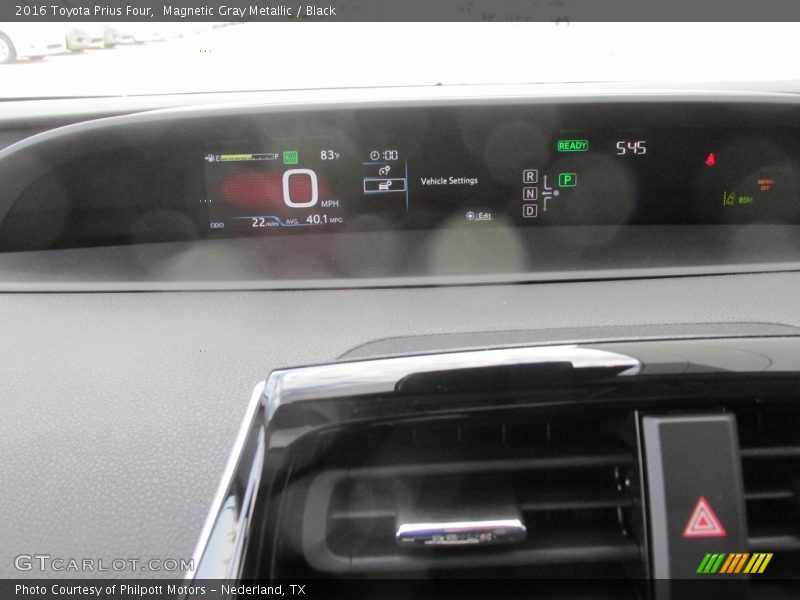 Magnetic Gray Metallic / Black 2016 Toyota Prius Four