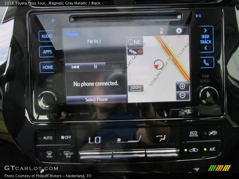 Magnetic Gray Metallic / Black 2016 Toyota Prius Four