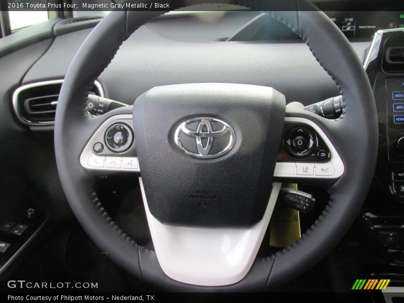 Magnetic Gray Metallic / Black 2016 Toyota Prius Four