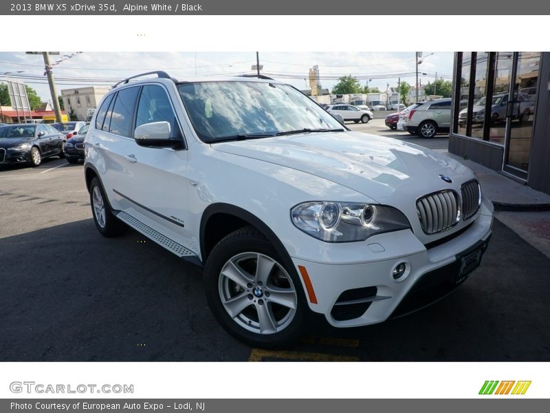 Alpine White / Black 2013 BMW X5 xDrive 35d